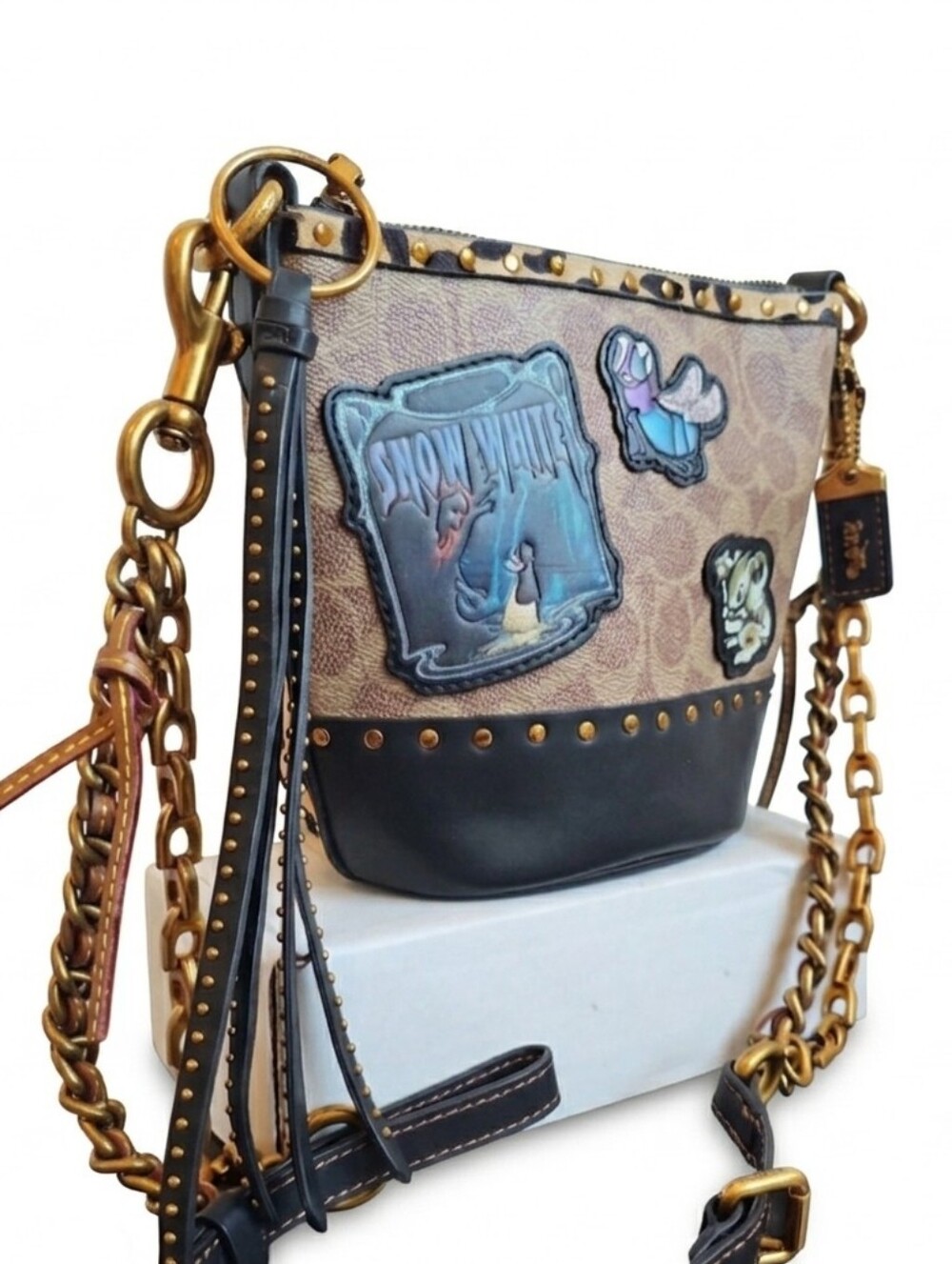 Disney x Coach Dark Fairy Tale Duffle 12 Patchwork Crossbody 32930 | Near Mint